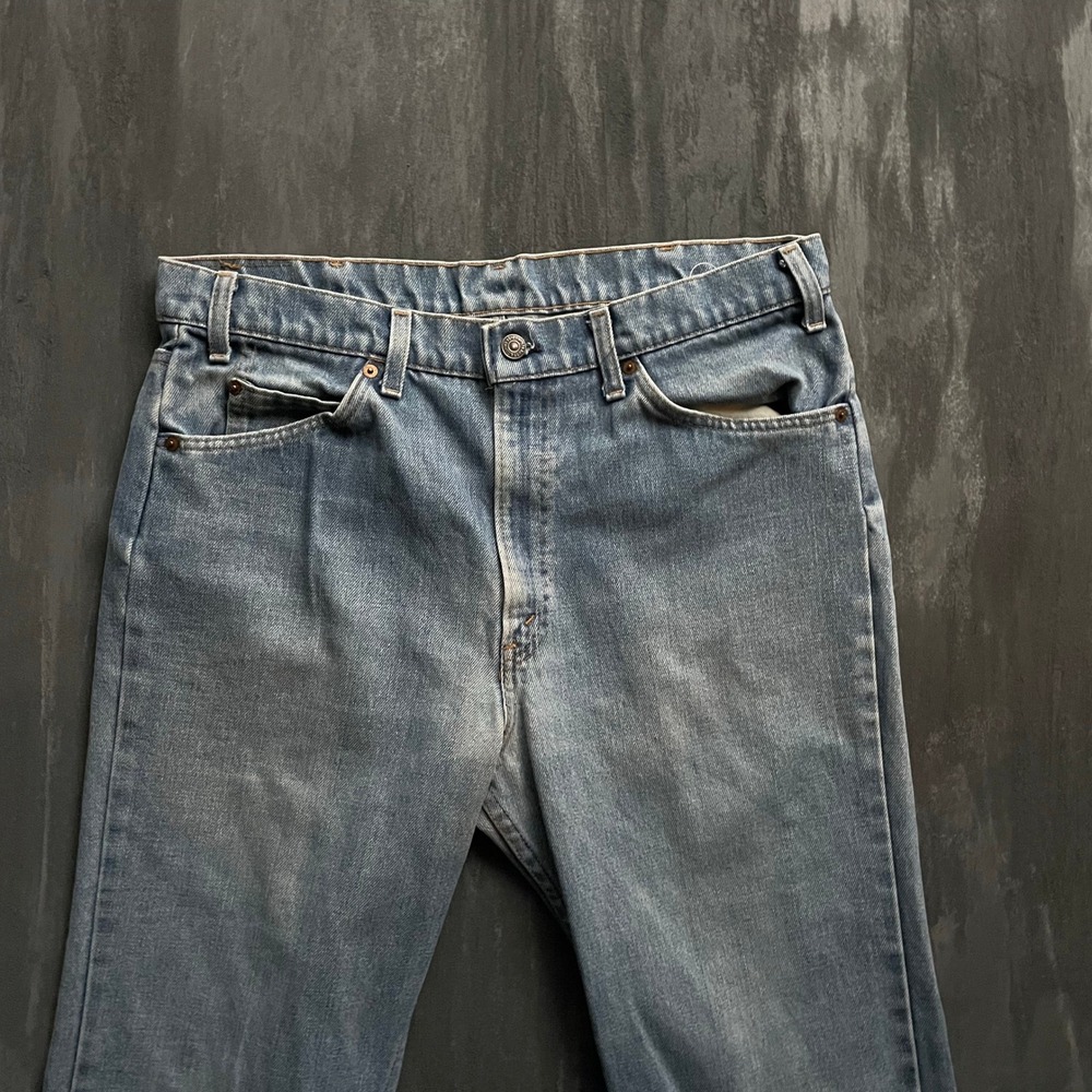 Vintage levis Jeans Mens 34x32 Blue 1990s Orange Tab Straight Leg